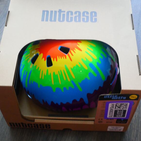 NEW Nutcase Little Nutty Toddler Helmet Bike Skate Tie Dye MIPS 8 7/8" - 20.5" - Picture 7 of 13
